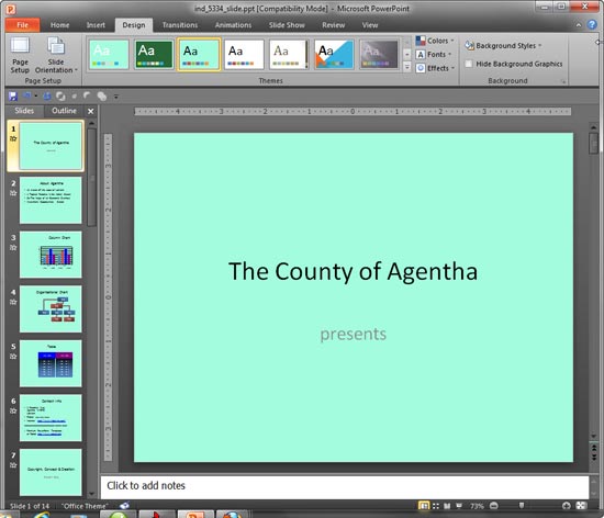 Presentation with a solid fill color background Presentation with a solid fill color background