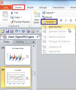 Learn PowerPoint 2010 for Windows: Adding and Renaming Sections