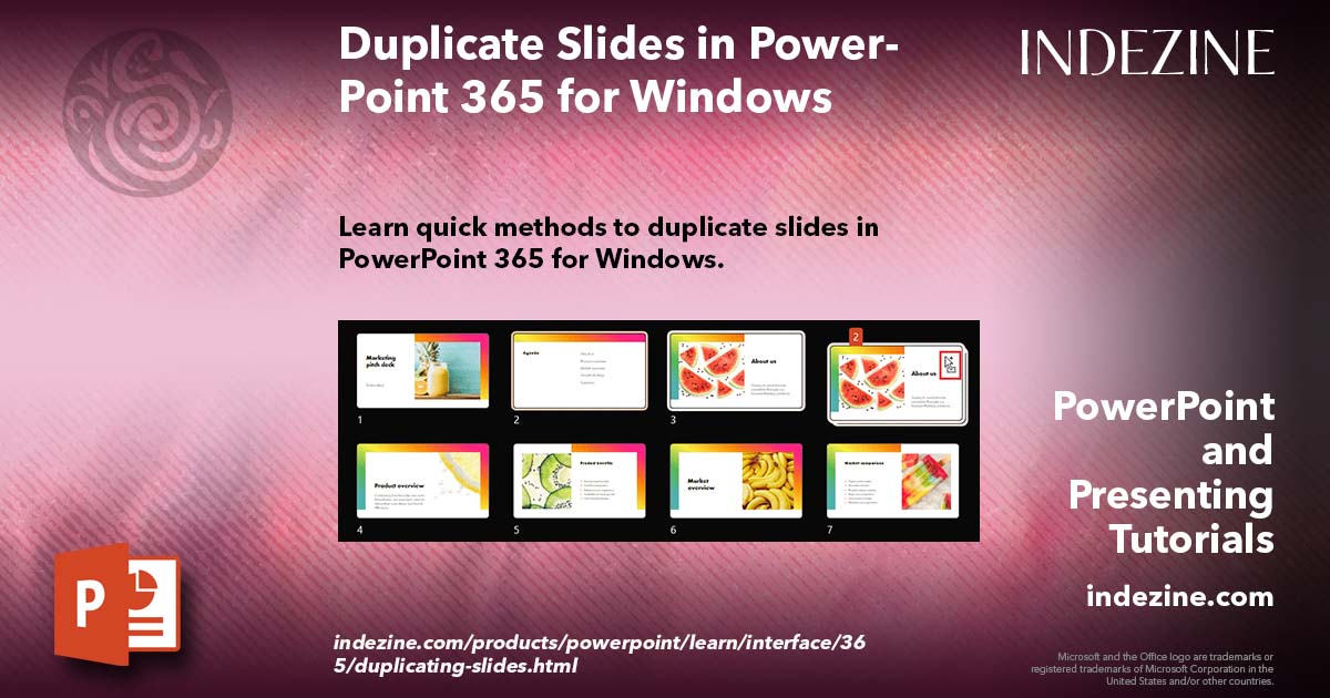 Duplicate Slides in PowerPoint 365 for Windows