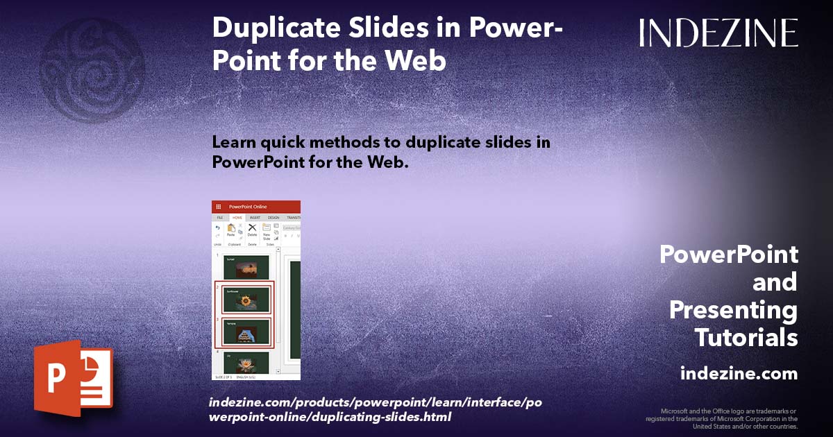 Duplicate Slides in PowerPoint for the Web