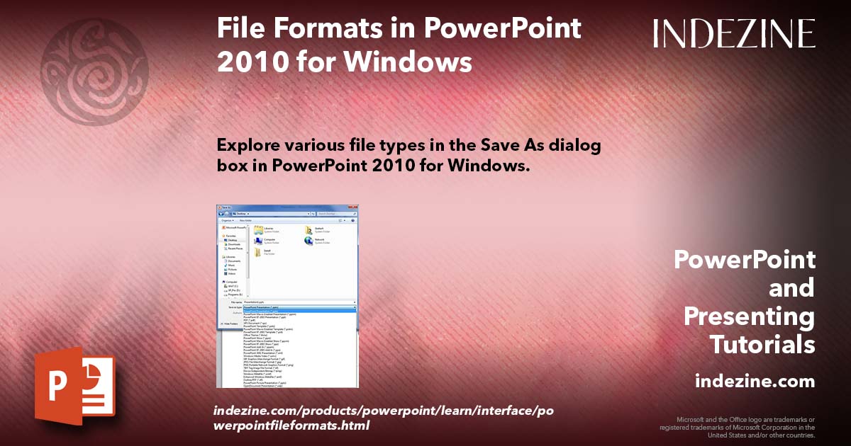 File Formats in PowerPoint 2010 for Windows