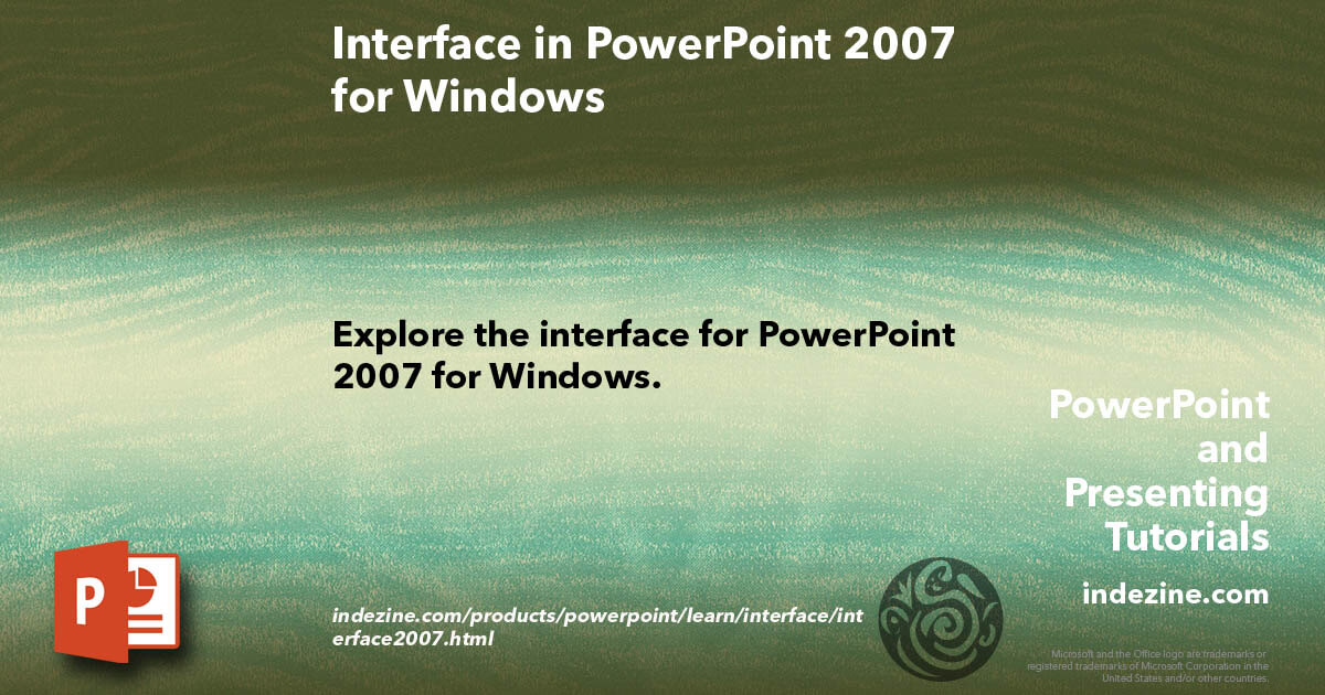 Interface In Powerpoint 07 For Windows