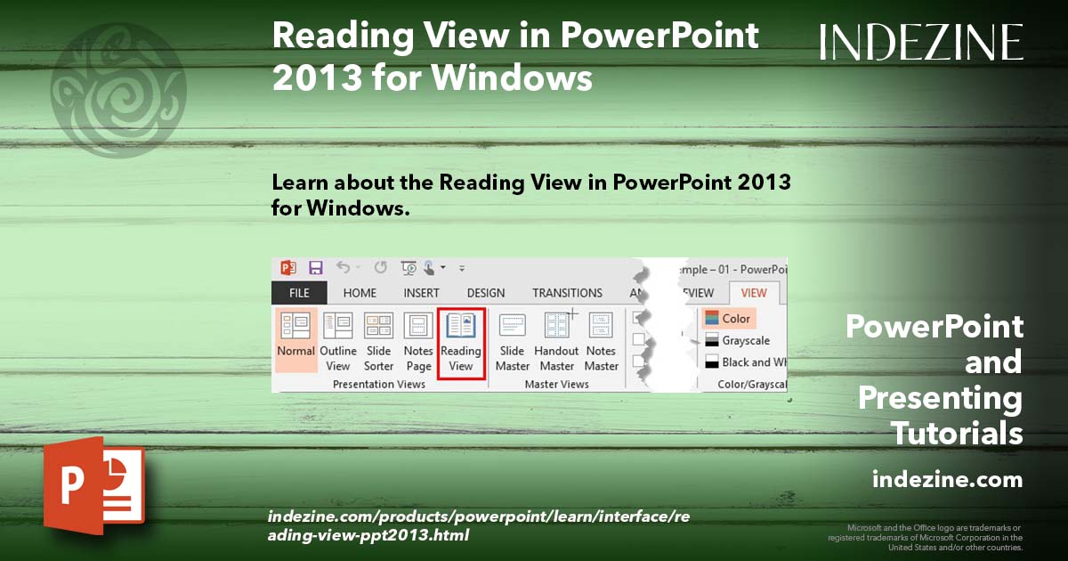 Reading View in PowerPoint 2013 for Windows