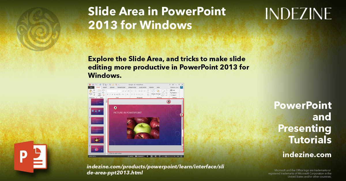 Slide Area in PowerPoint 2013 for Windows