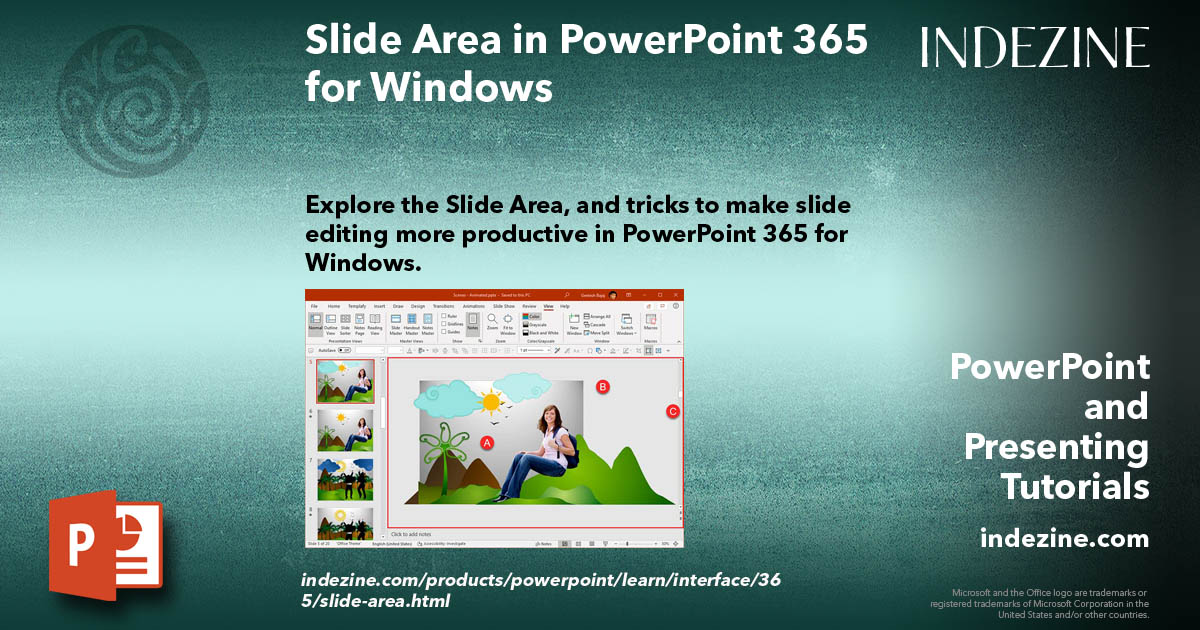 Slide Area in PowerPoint 365 for Windows