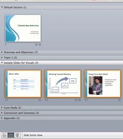 Learn PowerPoint 2011 for Mac: Getting Started with Sections