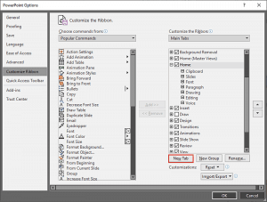 Add and Rename Ribbon Tabs in PowerPoint 365 for Windows