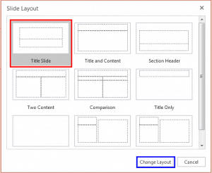 Change Slide Layout in PowerPoint Online