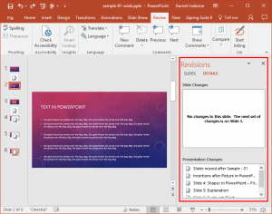 Comparing and Merging Presentations in PowerPoint 2016 for Windows