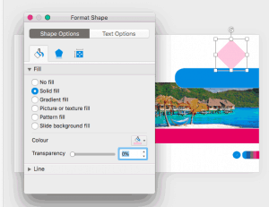 Format Task Panes in PowerPoint 365 for Mac