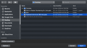 File Types That Can be Opened in PowerPoint 365 for Mac