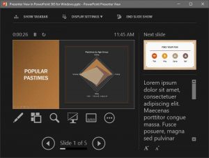 Presenter View in PowerPoint 365 for Windows