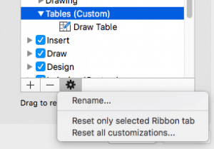Reset, Export, and Import Ribbon Customizations in PowerPoint 2016 for Mac