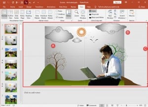 Slide Area in PowerPoint 2019 for Windows