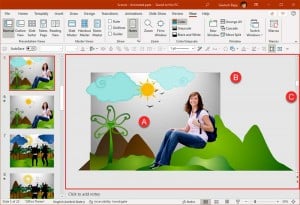 Slide Area in PowerPoint 365 for Windows