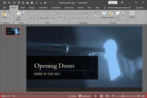 Status Bar in PowerPoint 2019 for Windows