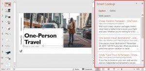 Task Pane in PowerPoint 2019 for Windows
