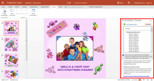 Task Pane in PowerPoint Online