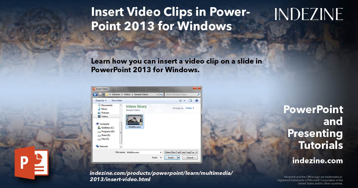 Insert Video Clips in PowerPoint 2013 for Windows