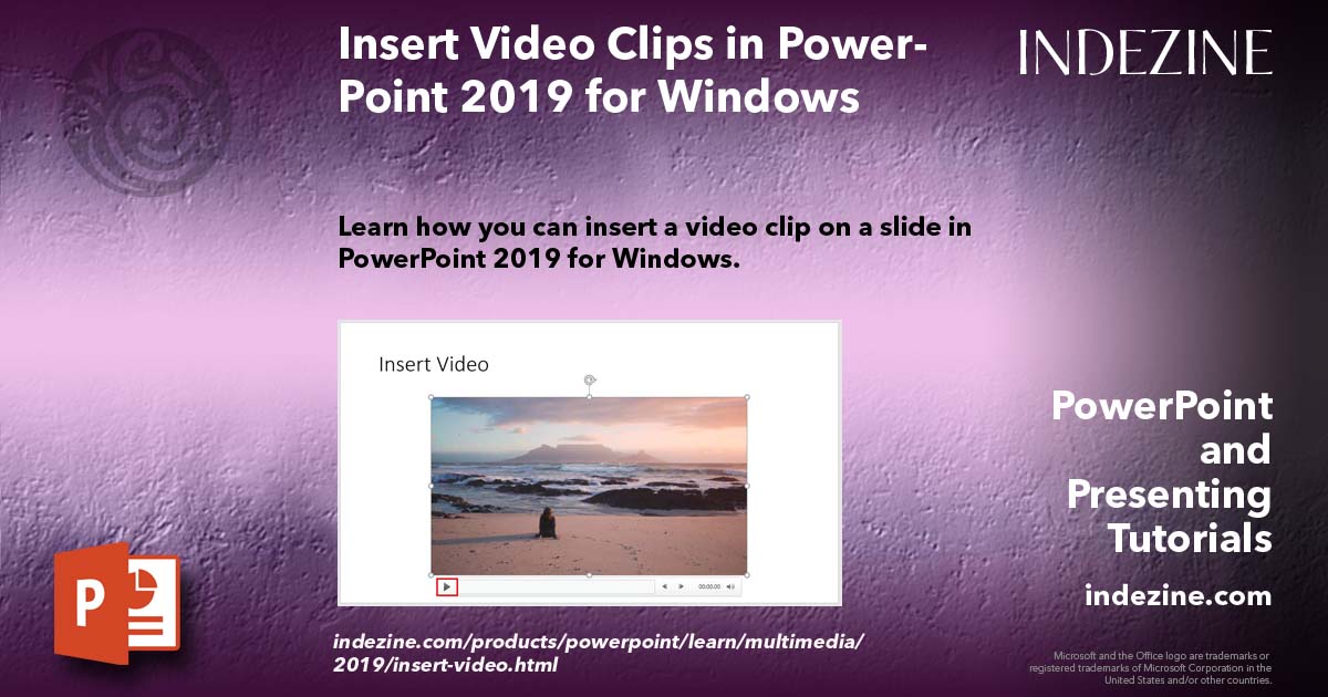 Insert Video Clips in PowerPoint 2019 for Windows