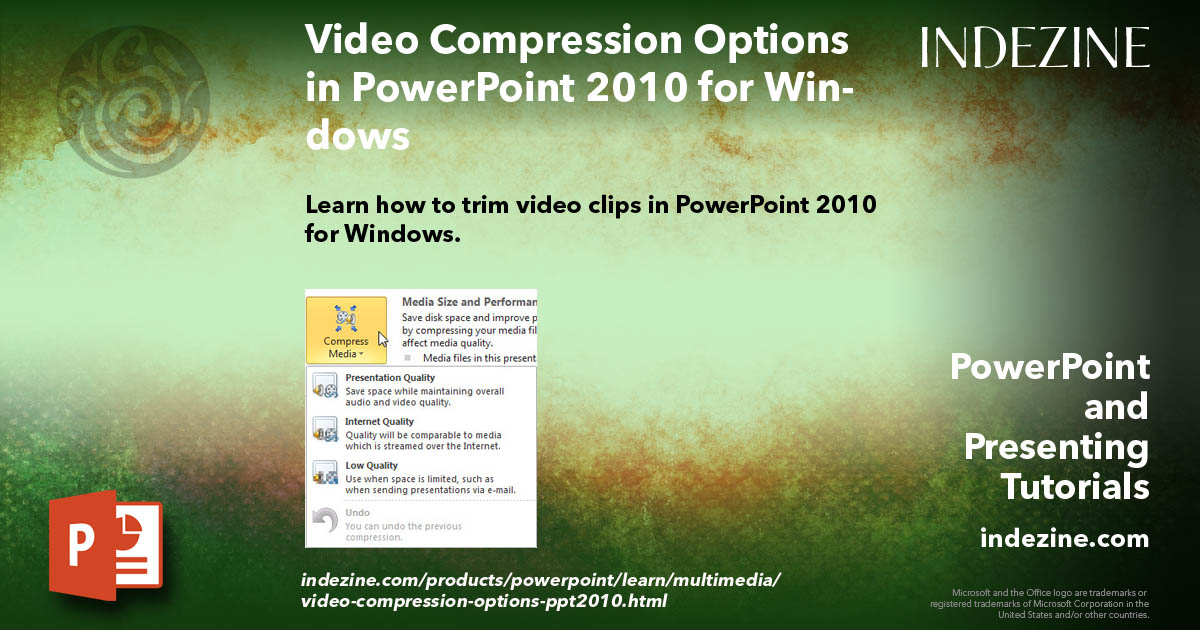 Video Compression Options in PowerPoint 2010 for Windows