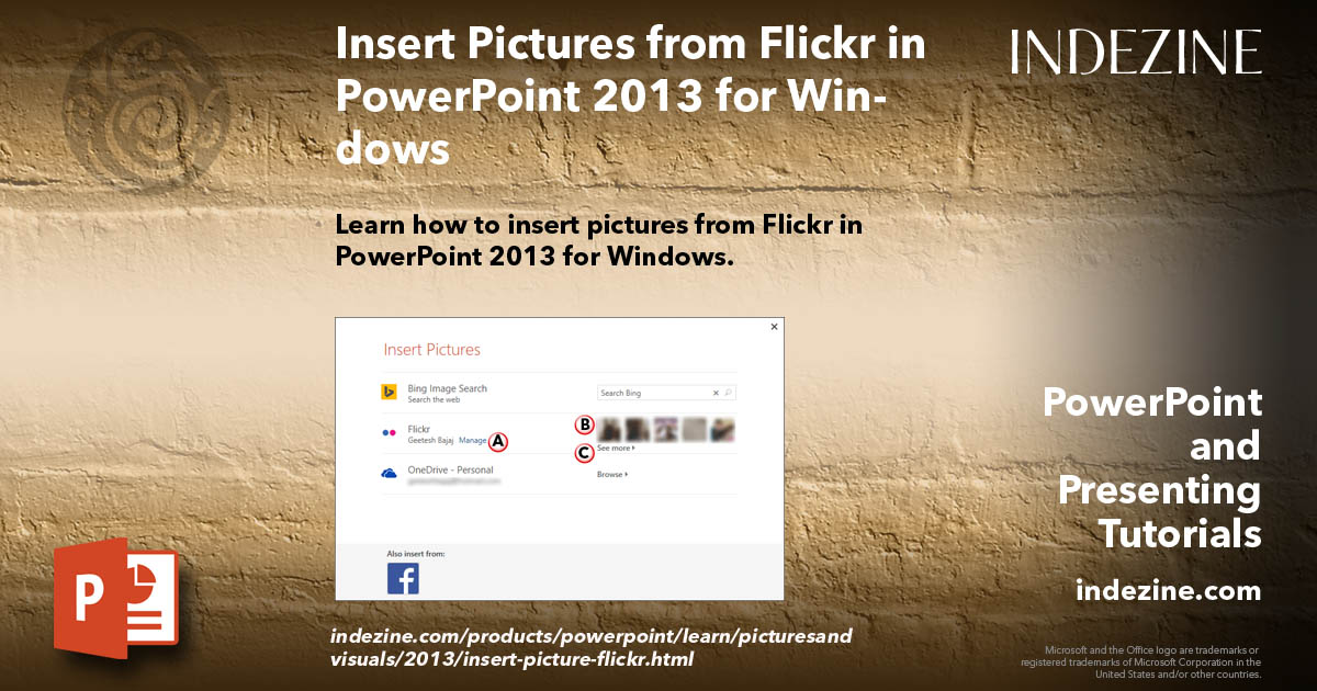 Insert Pictures from Flickr in PowerPoint 2013 for Windows