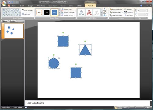 Drawing Tools Format tab of the Ribbon Drawing Tools Format tab of the Ribbon