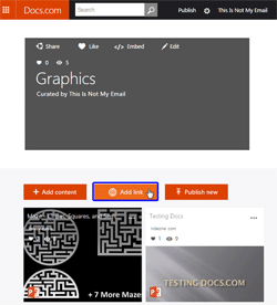 Add Links to Collections in Docs.com