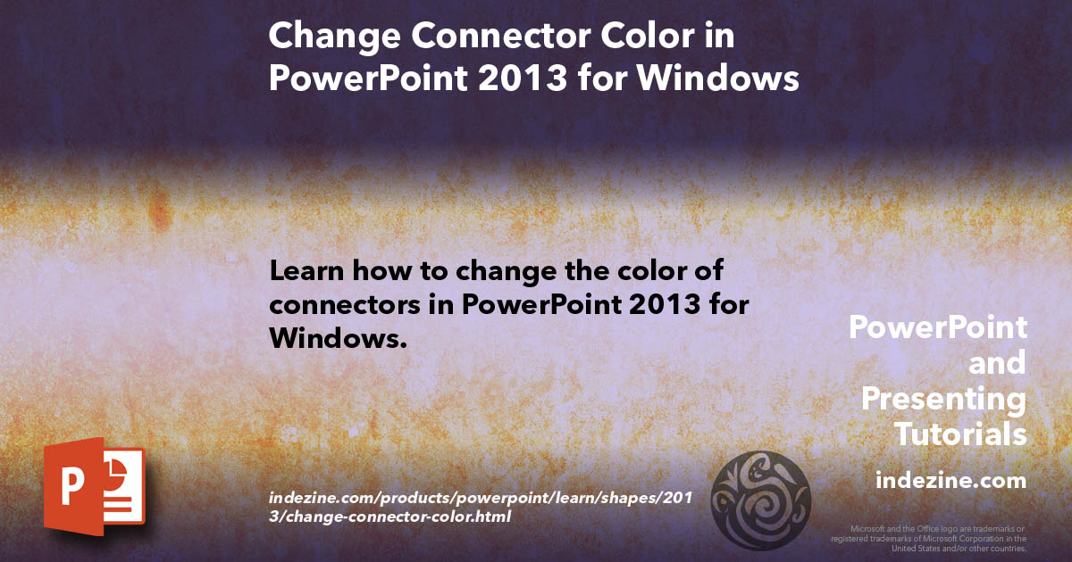 Change Connector Color in PowerPoint 2013 for Windows