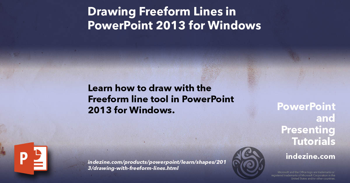 Drawing Freeform Lines in PowerPoint 2013 for Windows