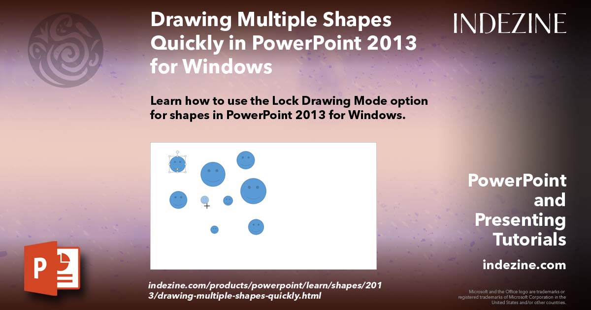 Drawing Multiple Shapes Quickly in PowerPoint 2013 for Windows
