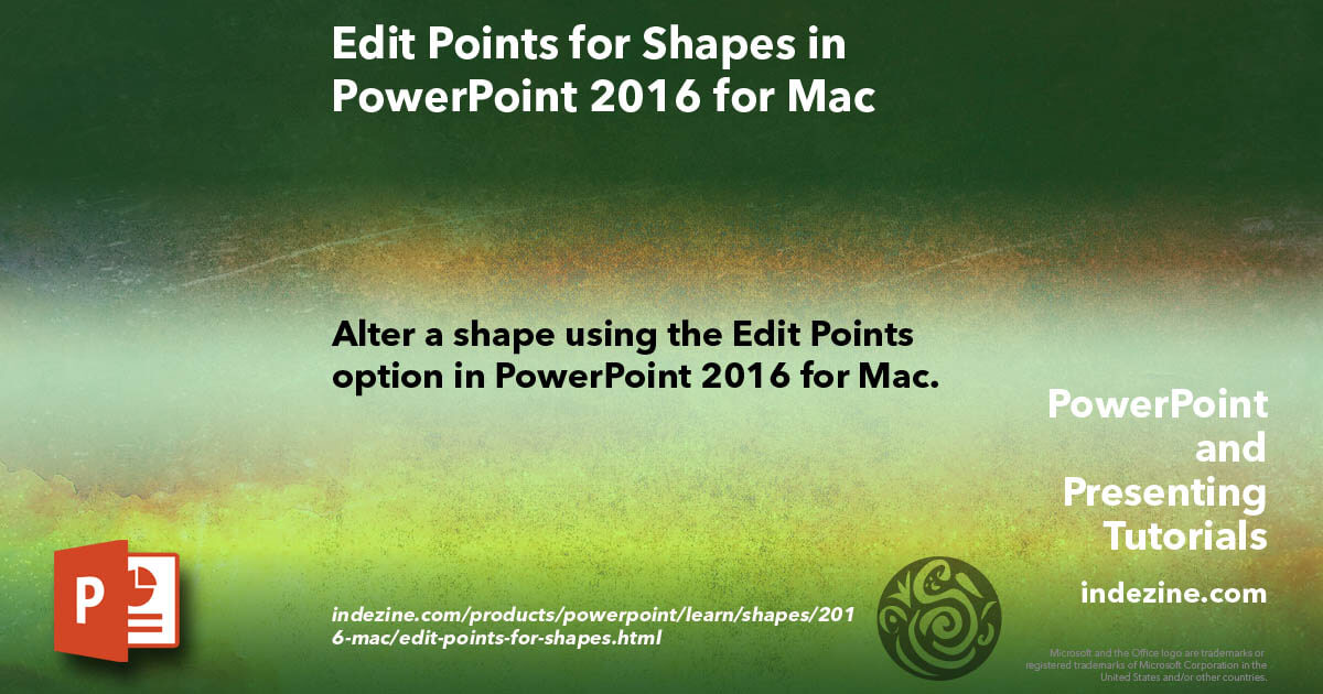Edit Points For Shapes In PowerPoint 2016 For Mac