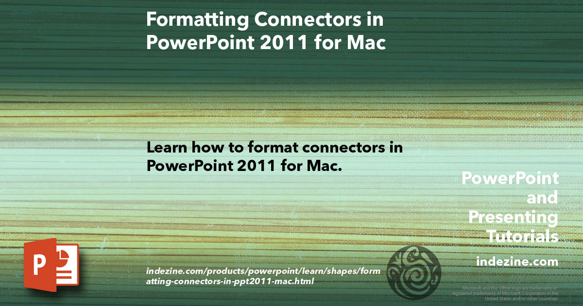 Formatting Connectors in PowerPoint 2011 for Mac