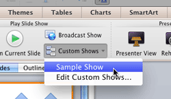 Learn PowerPoint 2011 for Mac: Playing Custom Shows