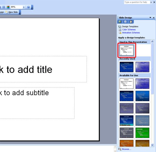 Multiple Slide Masters in PowerPoint 2003 for Windows