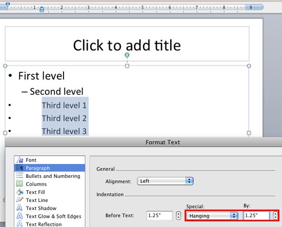 Change default text box design powerpoint for mac