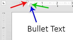 Learn PowerPoint 2013 for Windows: Indent Markers (Carets) for Bulleted and Numbered Lists