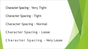 Character Spacing in PowerPoint 2013 for Windows