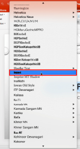 Font Types and Sizes in PowerPoint 2016 for Mac