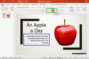 Text Alignment in PowerPoint 2016 for Mac