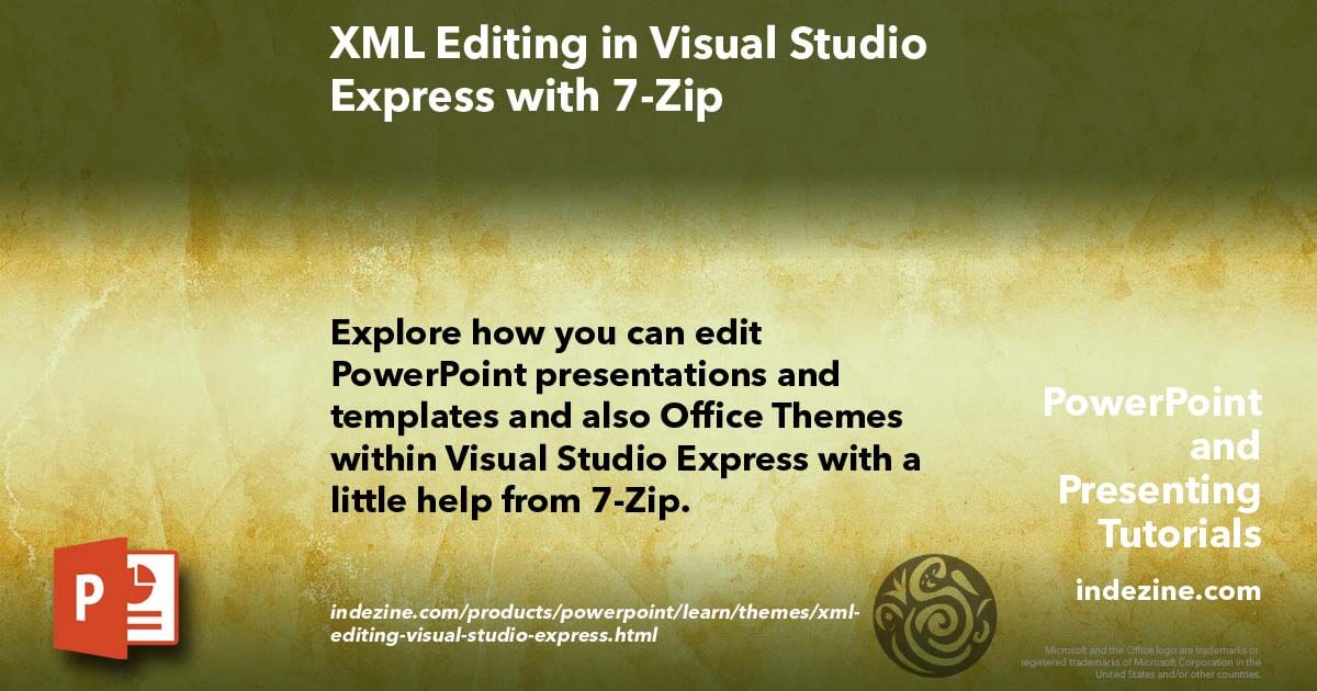 XML Editing in Visual Studio Express with 7-Zip