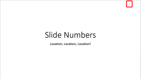 Learn PowerPoint 2013 for Windows: Changing Location of Slide Numbers